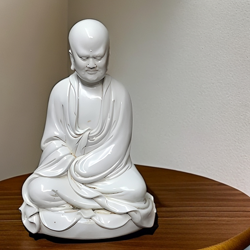 德化窑达摩德化窑观音何朝宗达摩观音瓷塑