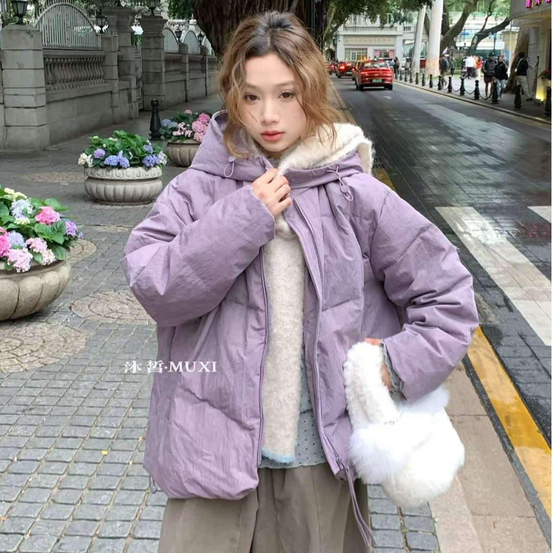 【棉雪轻绒】连帽羽绒服（衣长68 胸围136）
