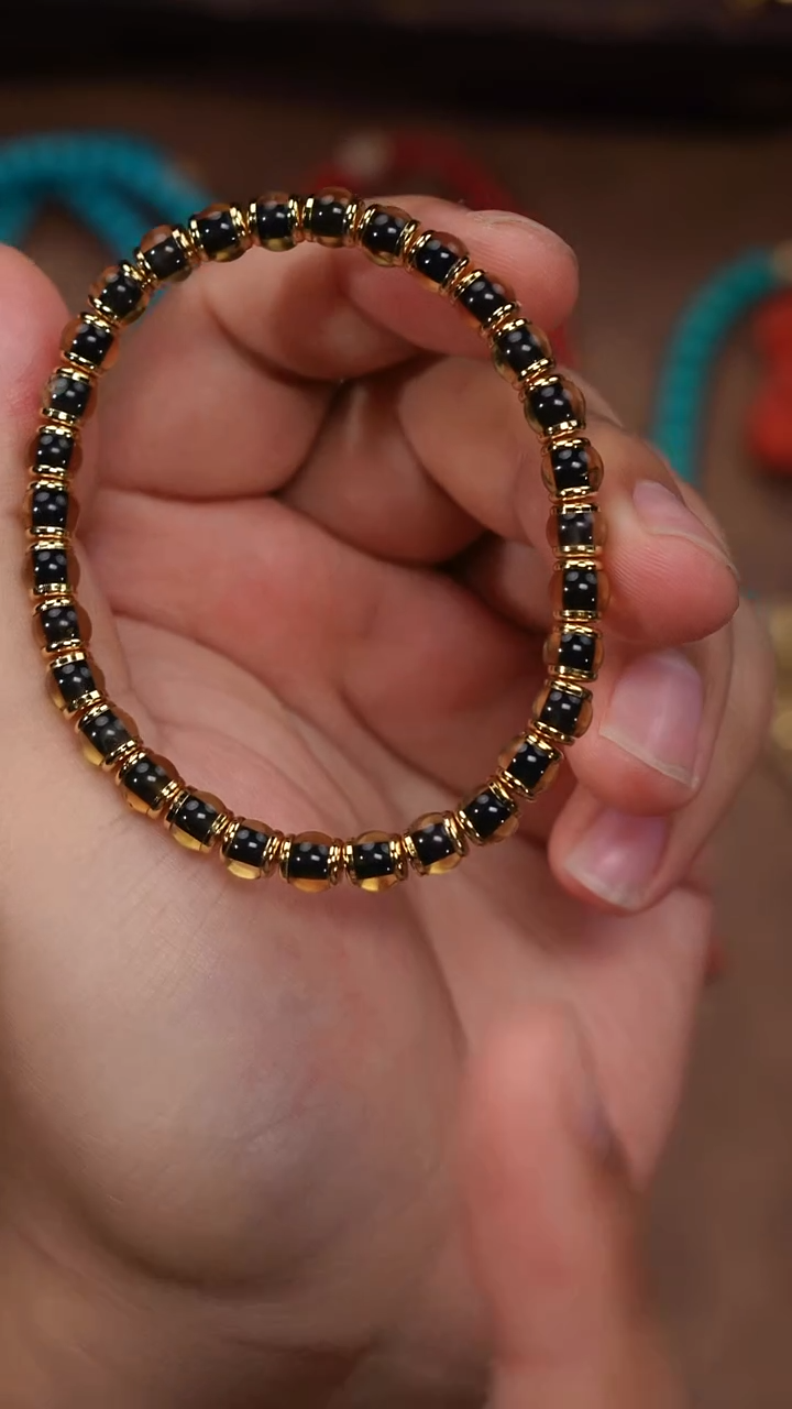 裸石蓝珀未镶嵌蓝珀手串