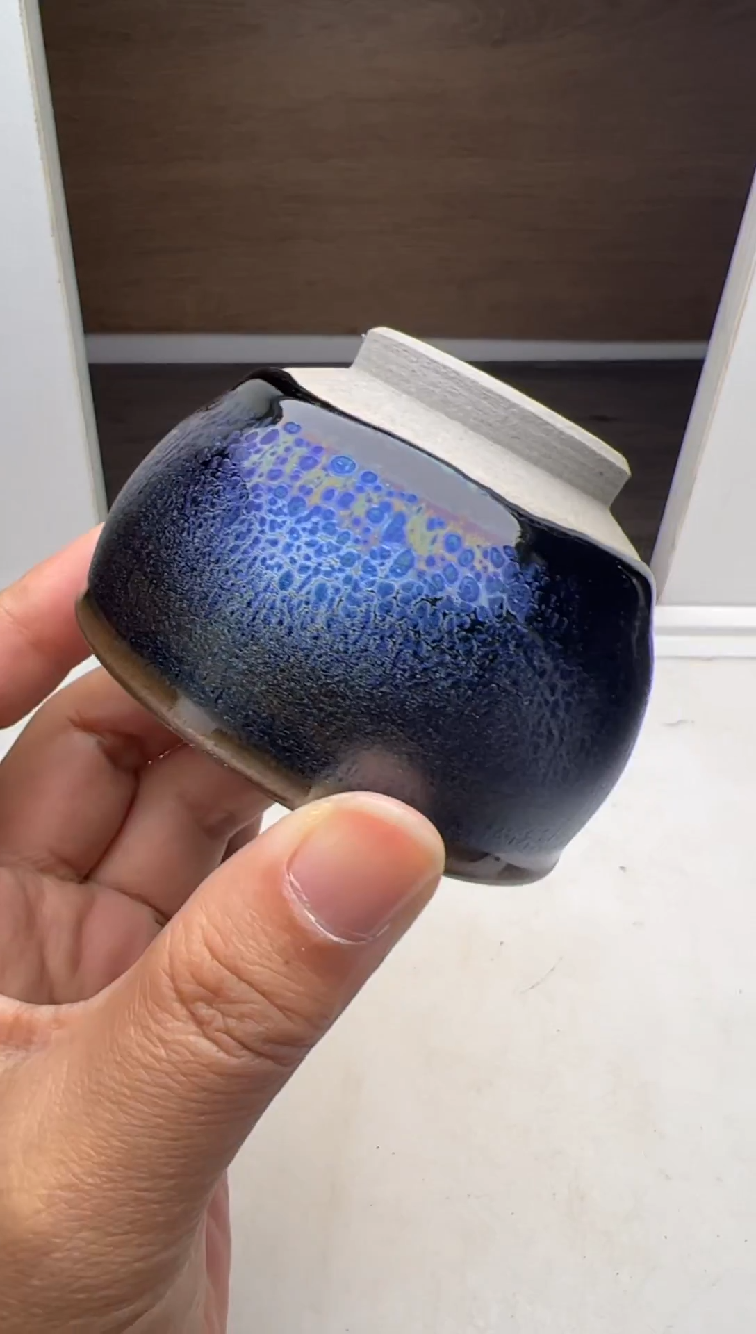 茶盏建窑建盏 福利七彩04