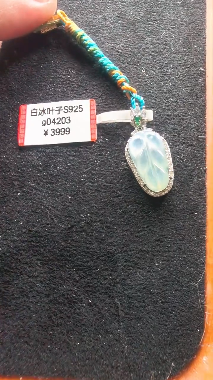 颈饰未镶嵌翡翠g04203-白冰叶子