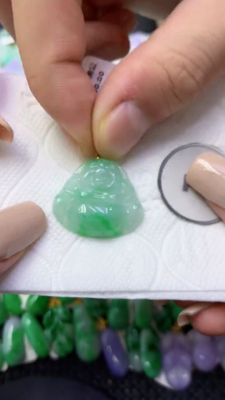 颈饰未镶嵌翡翠天然缅甸翡翠A货