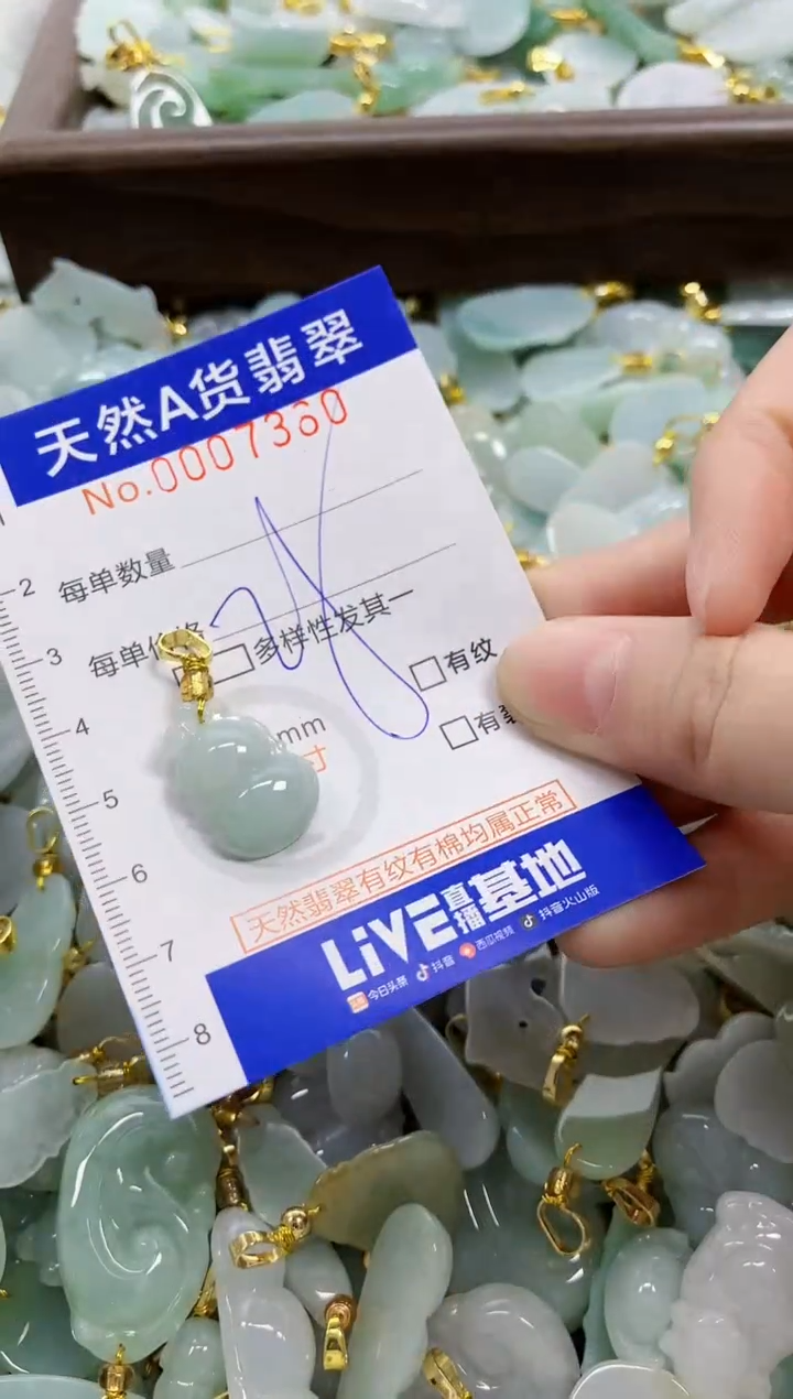 颈饰未镶嵌翡翠天然A货翡翠
