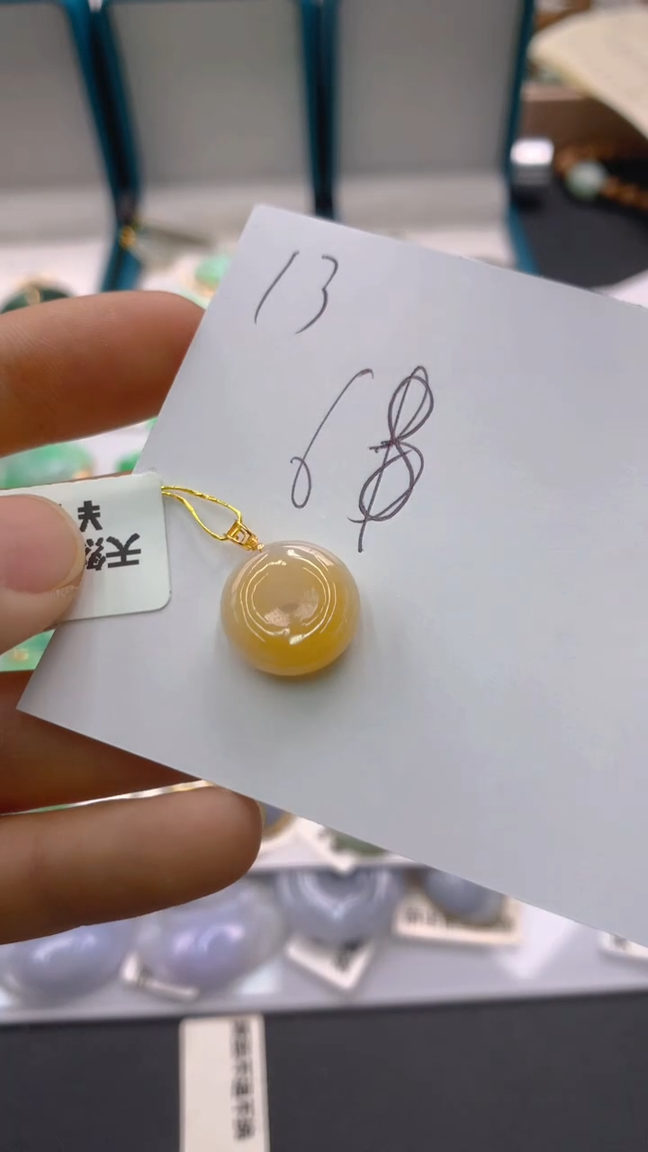 【闪购商品】翡翠颈饰18K金镶嵌1111111111