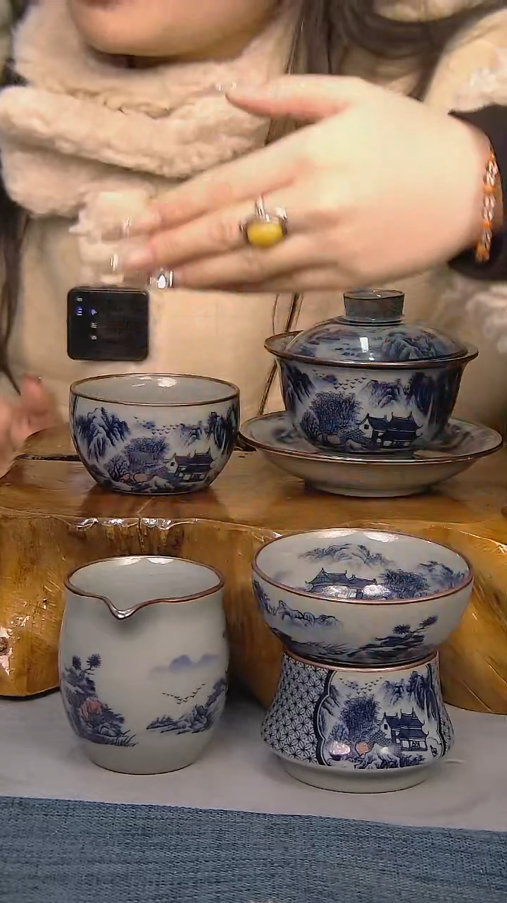 【闪购商品】4件套陶瓷茶具家用简装系列