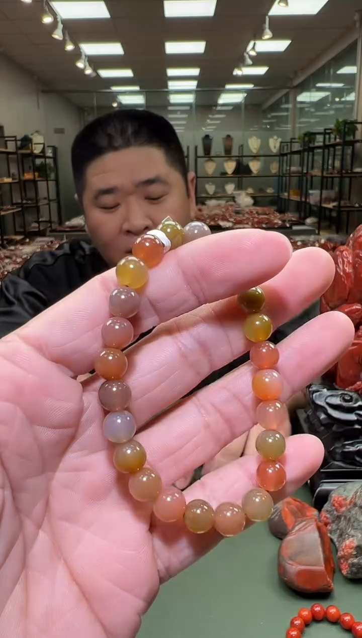 【闪购商品】玛瑙手链未镶嵌一条7mm+ 多样性发货