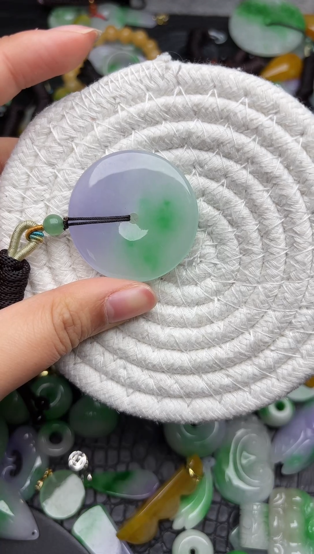 颈饰未镶嵌翡翠缅甸翡翠吊坠