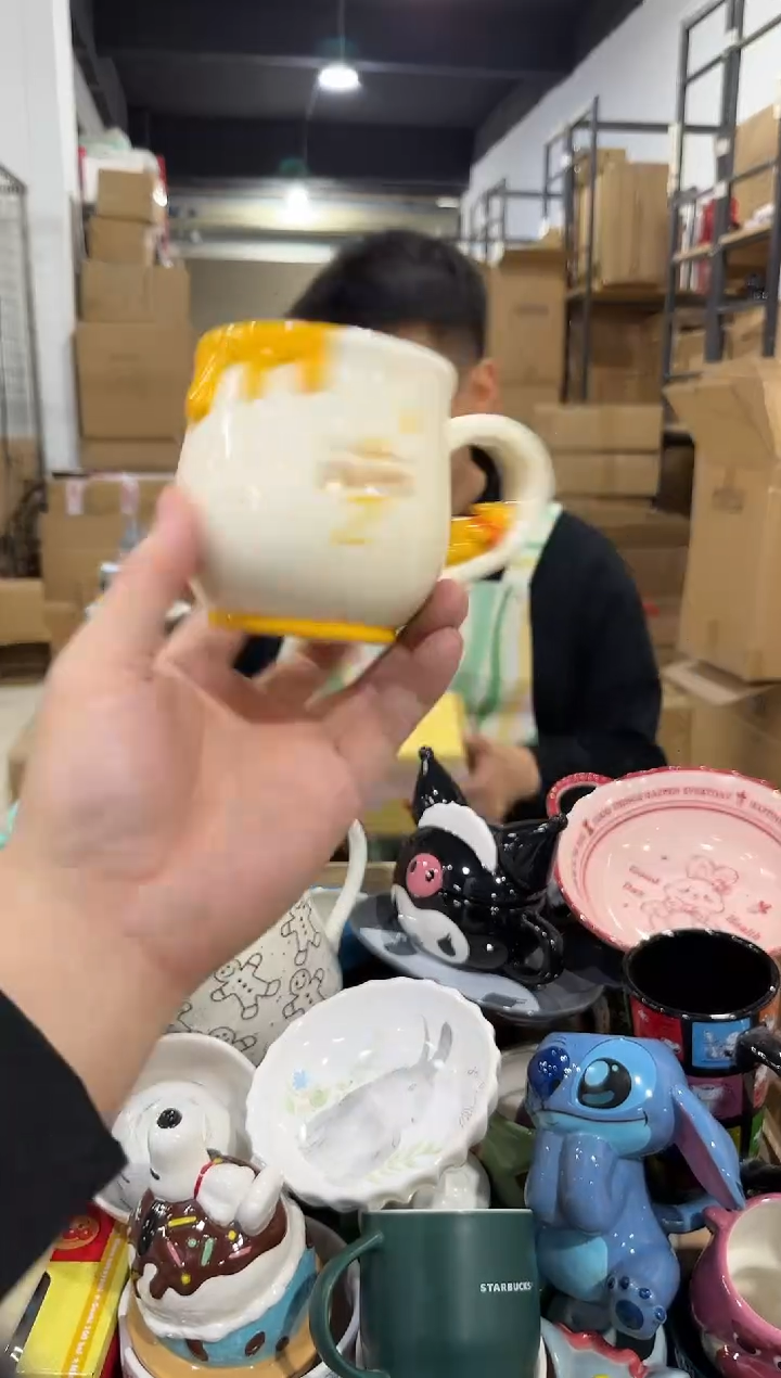 瓷片原盒维尼蜂蜜水杯