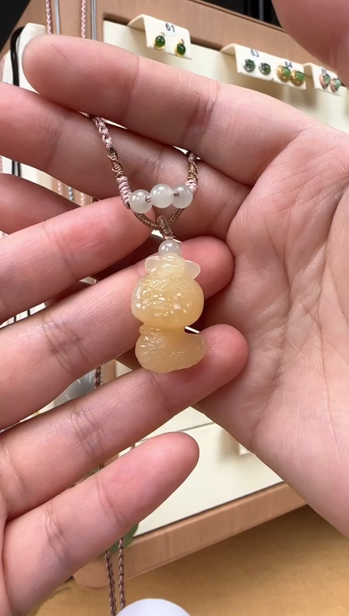 【闪购商品】和田玉颈饰未镶嵌小灵蛇吊坠