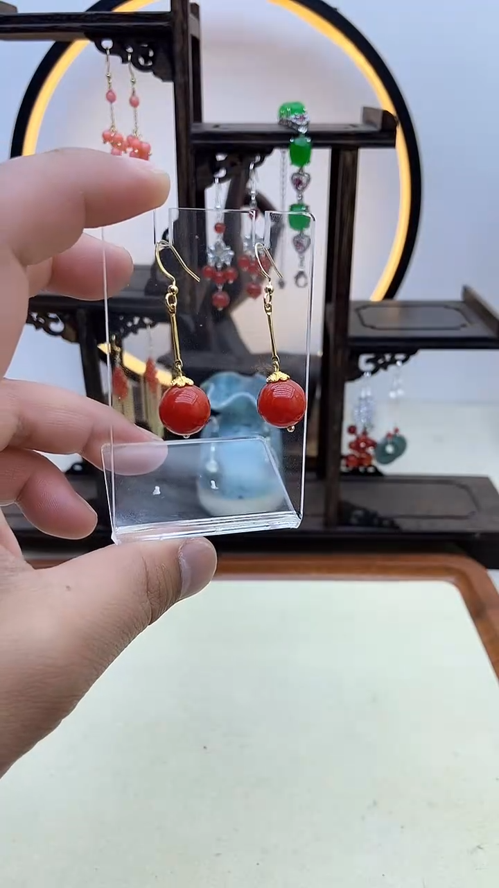 【闪购商品】翡翠耳饰14K金镶嵌108号