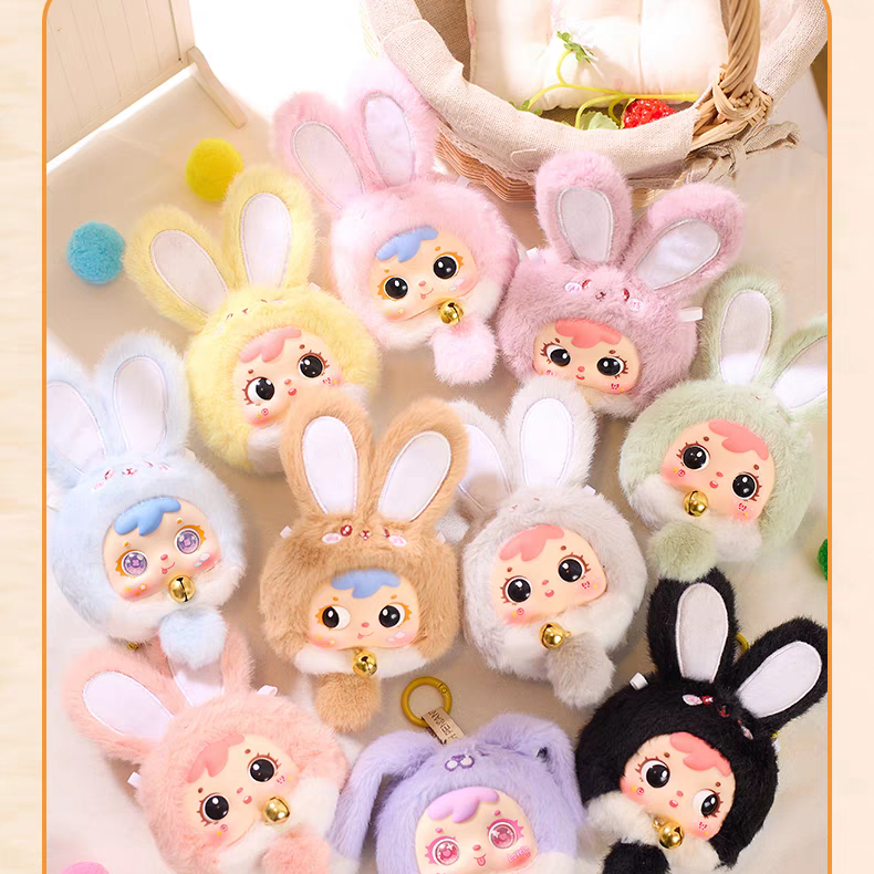 【雯雯拆盒】三小毛招财兔系列_潮玩盲盒摆件萌粒