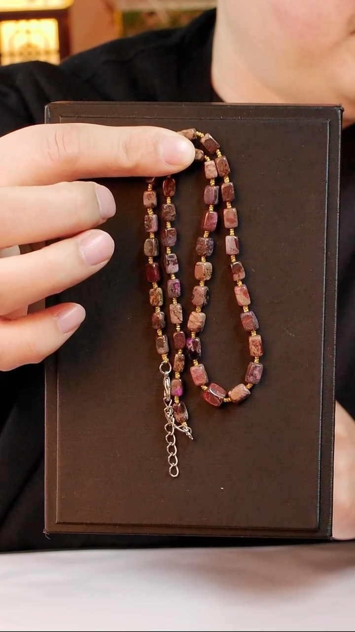 苏纪石（舒俱来）未镶嵌泥地紫项链01号