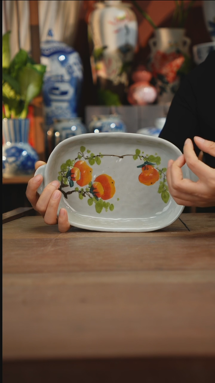 现代景德镇设计师釉下手绘陶瓷餐具