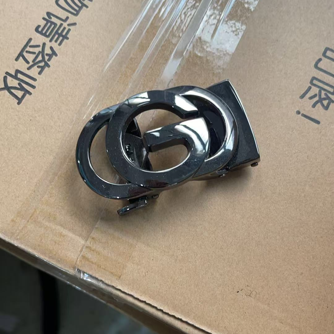 【永利鞋业】早春新款自动扣皮带高档耐用黑色裤带006