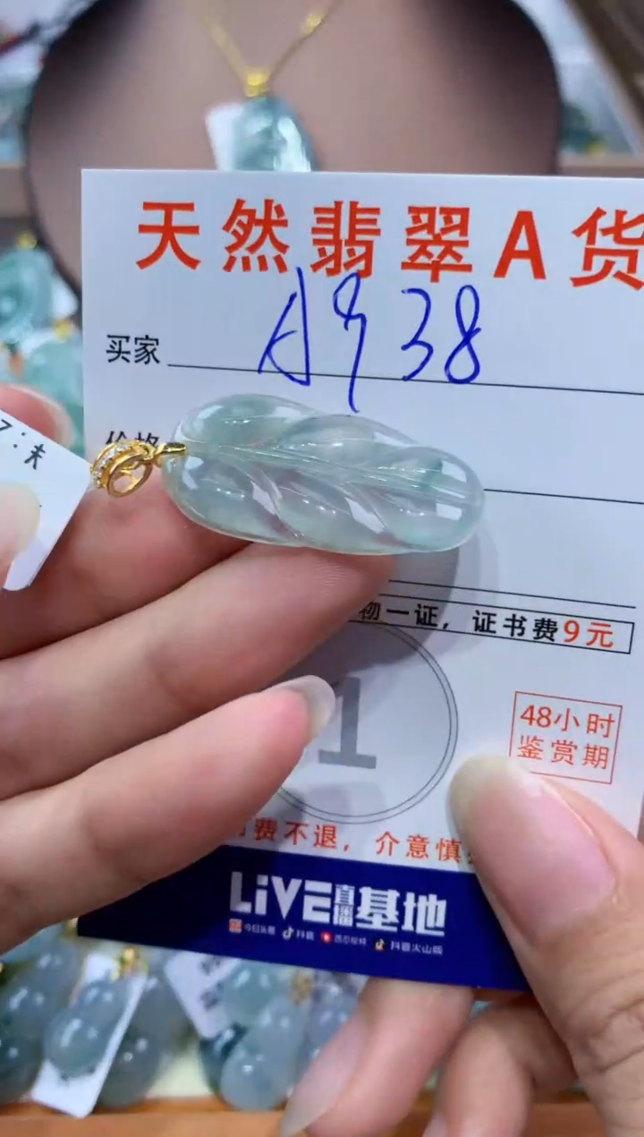 翡翠未镶嵌颈饰天然翡翠A货挂件 