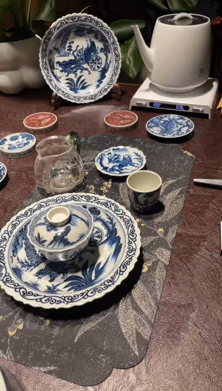 景德镇陶瓷元青花茶具源头玩家