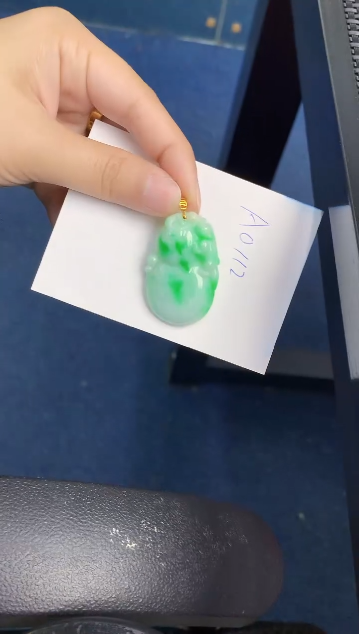 【闪购商品】翡翠颈饰18K金镶嵌000000000