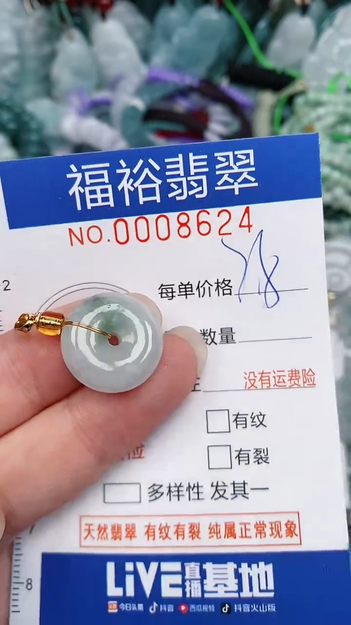 翡翠未镶嵌颈饰...0008624