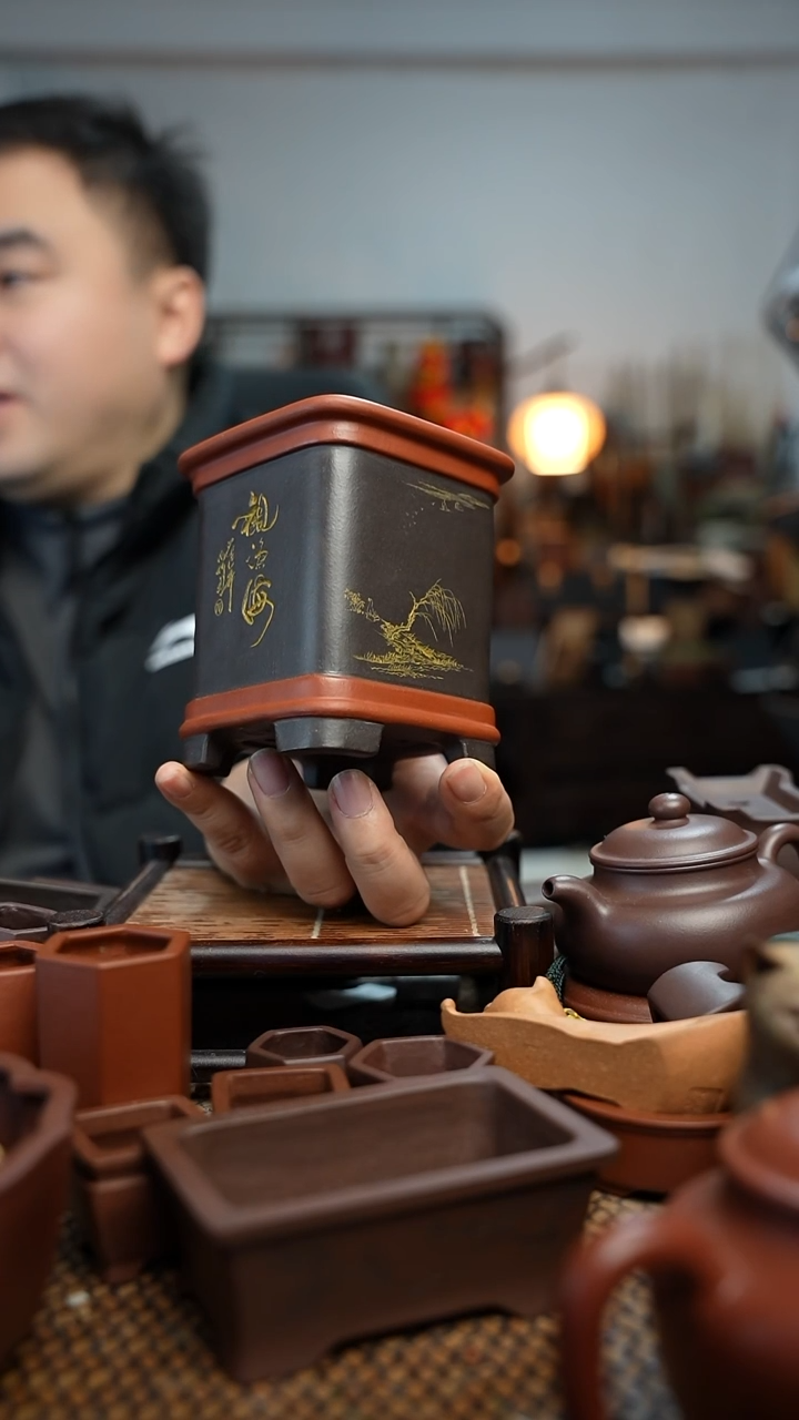 紫砂花盆鑫*長木軒精品紫砂