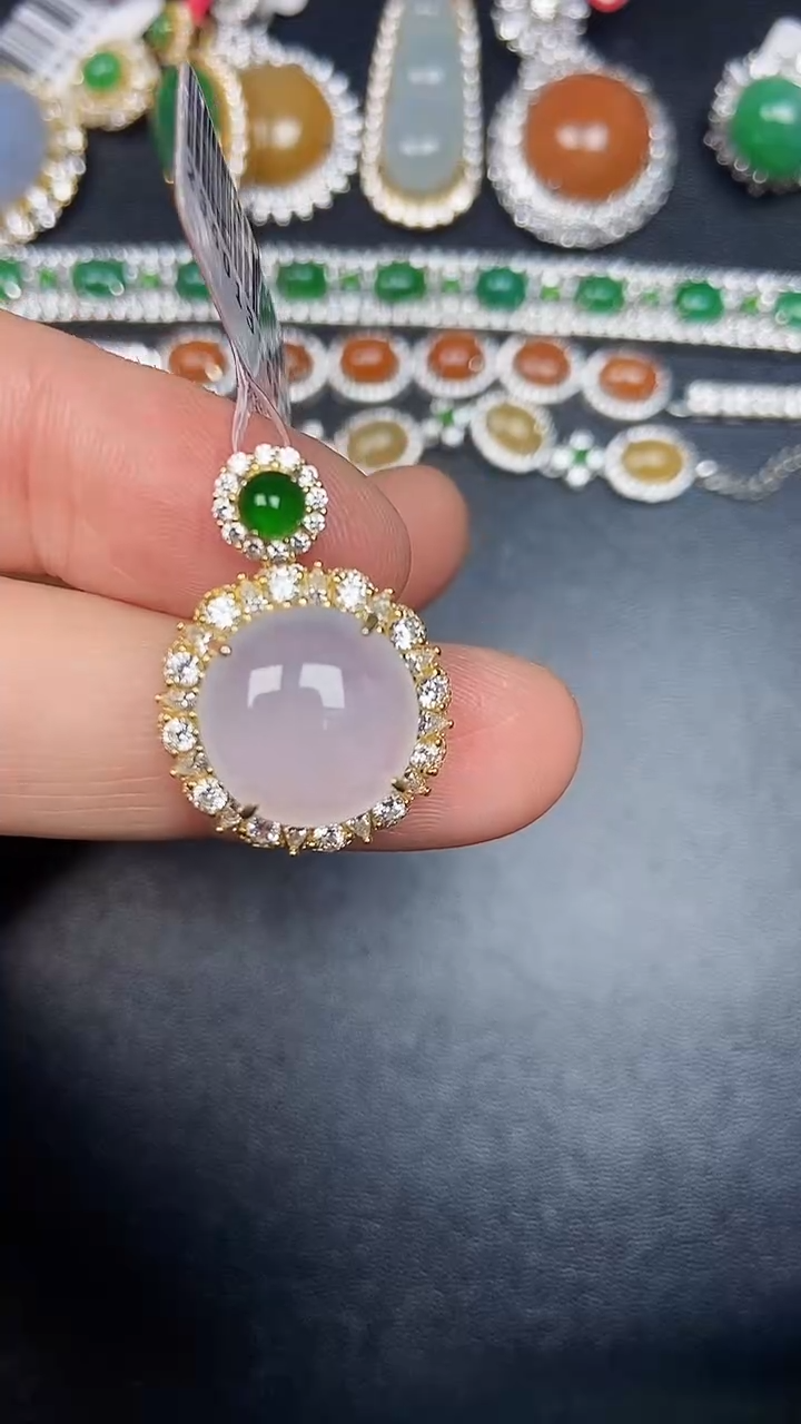 银S925镶嵌戒指翡翠2140