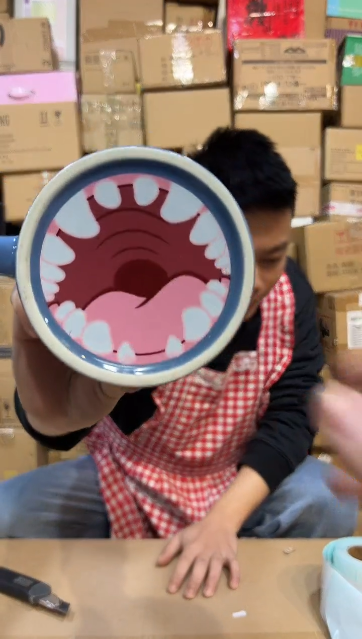 【闪购商品】杯陶瓷史迪仔馒头杯