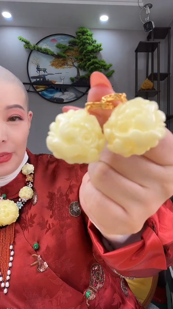 琥珀银S925镶嵌耳饰耳环