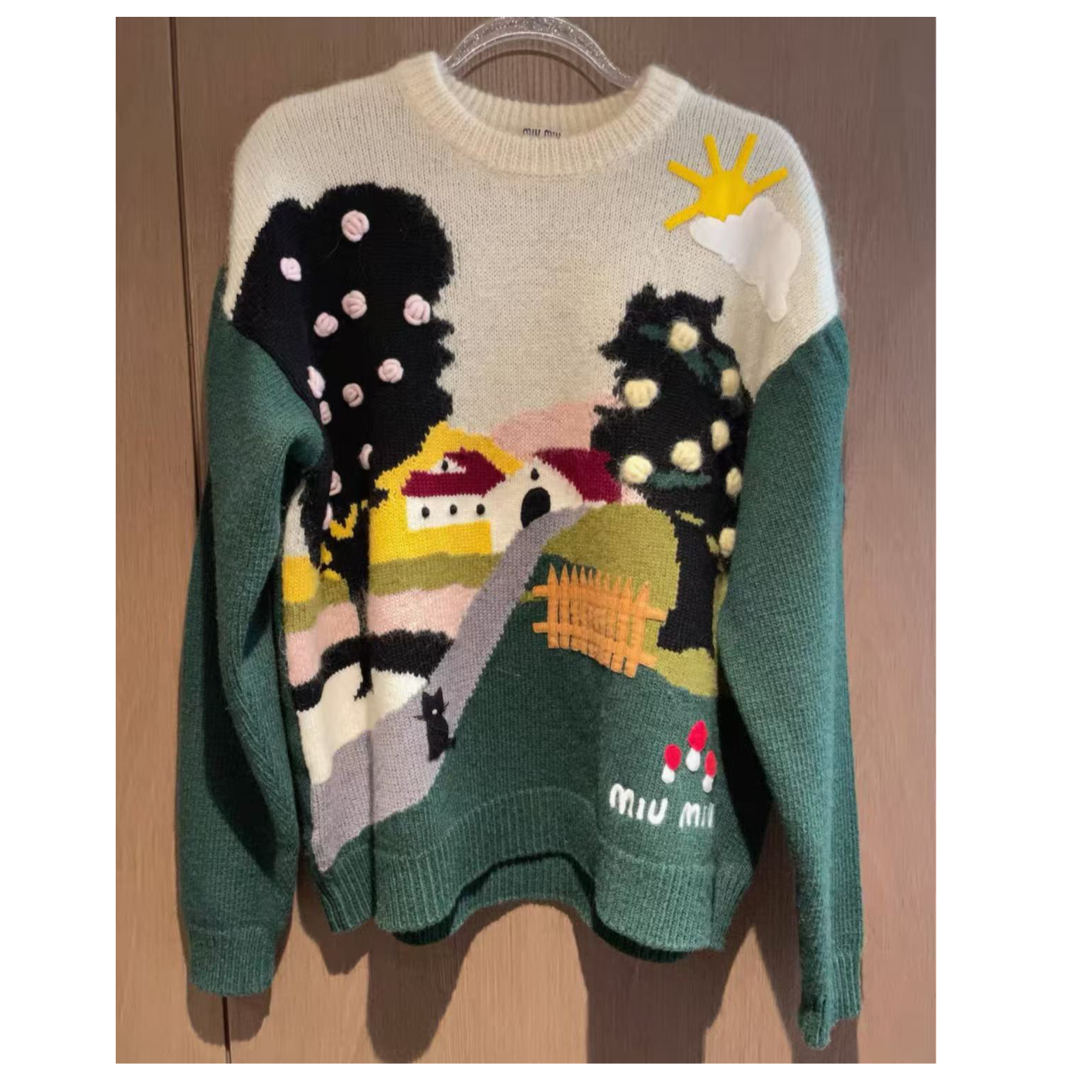 未使用 MIU MIU/缪缪 双双臻选/tf00426/缪缪羊毛衫/38