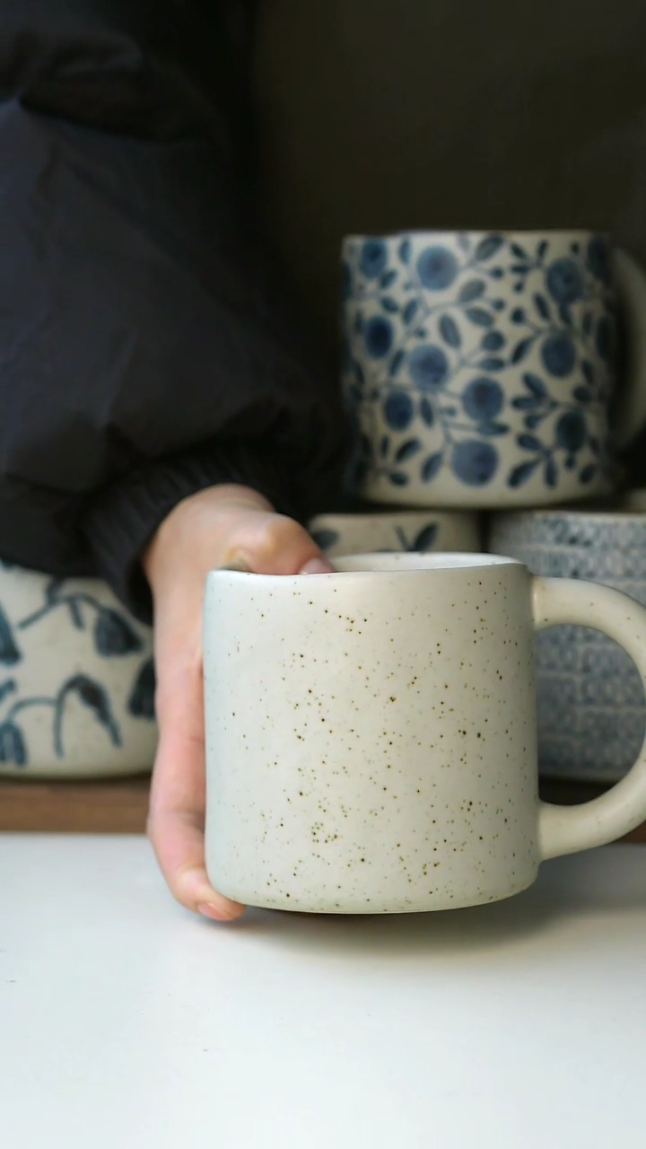 【闪购商品】陶瓷粗陶沙釉马克杯420ml@4-2@