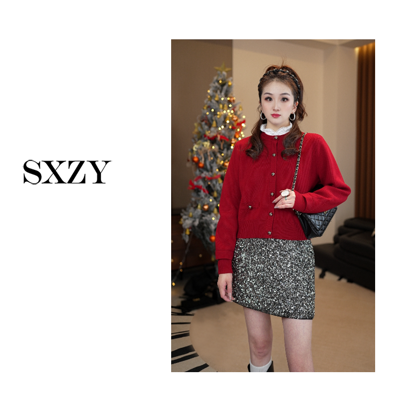 SXZY【幕苏】2025秋冬气质百搭显瘦针织衫套头新款上新