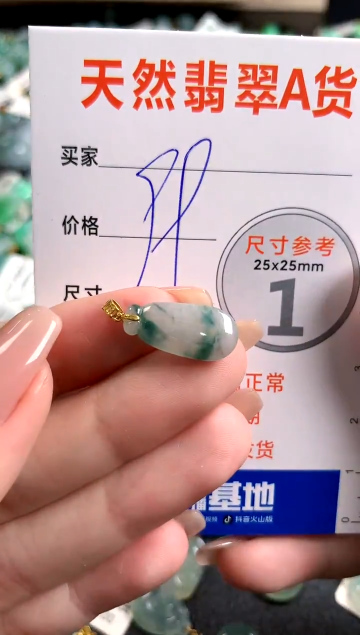 【闪购商品】翡翠颈饰18K金镶嵌13007751