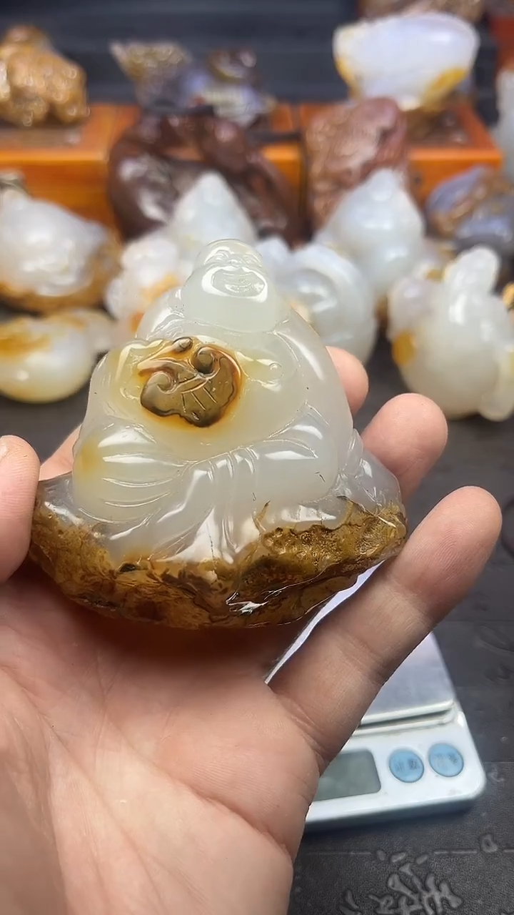 【闪购商品】玛瑙/玉髓摆件未镶嵌1