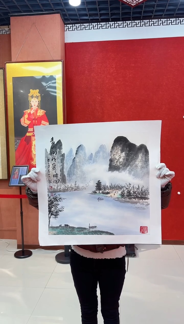 【闪购商品】国画道一老师亲笔绘画作品D83