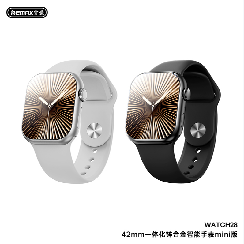 REMAX睿量 42/46mm一体化锌合金智能手表mini版时尚休闲运动商务