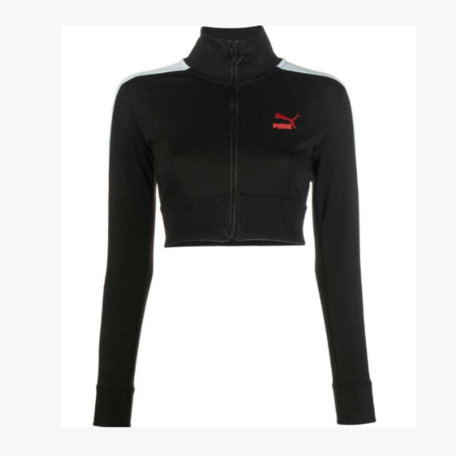 PUMA/彪马【大仓】刺绣短款夹克外套截短外套女款536628-01-90-88