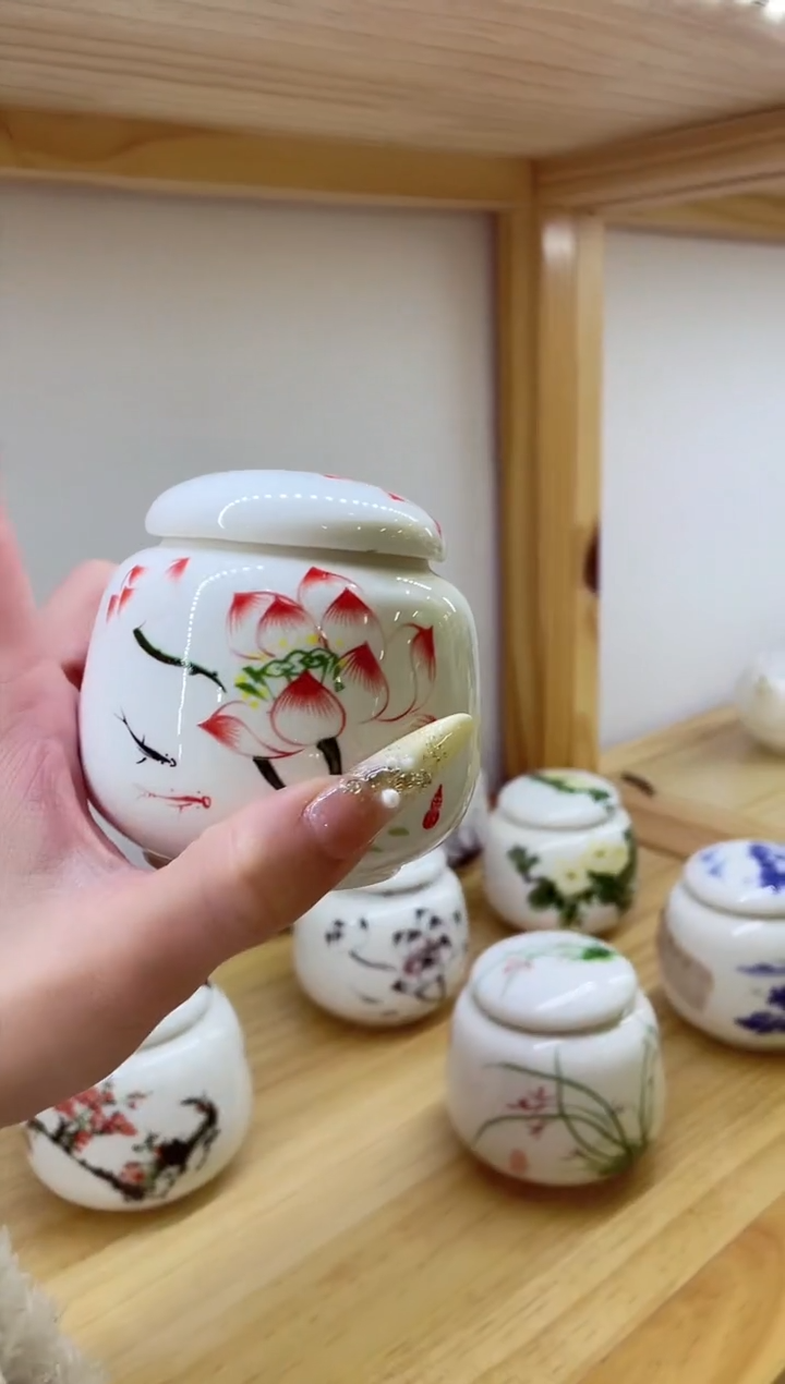 【闪购商品】小茶叶罐荷花17#@@MCYGTCX17