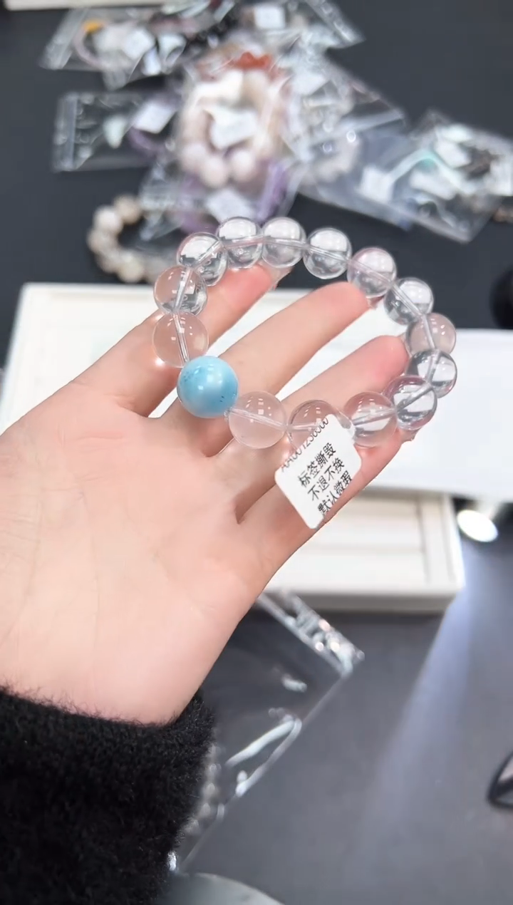 【闪购商品】水晶手串未镶嵌35f多样性发其一/1条默认微瑕