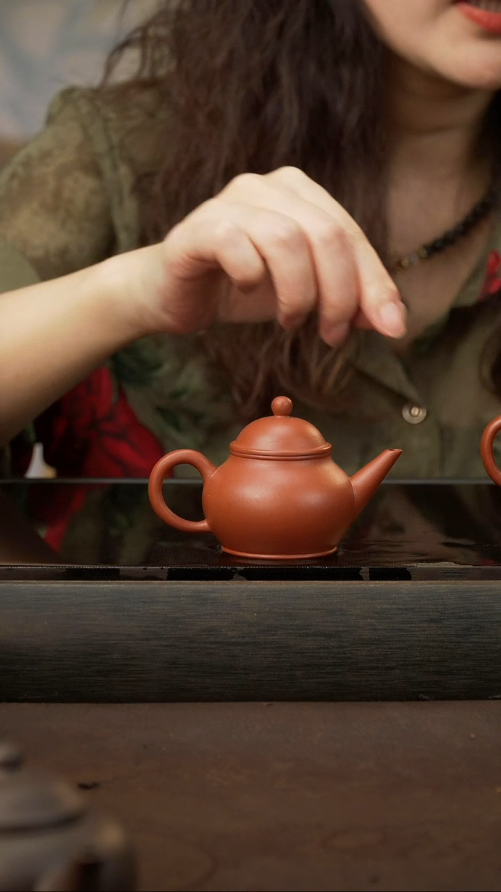 茶壶紫砂9 芭乐水平 朱泥 70cc