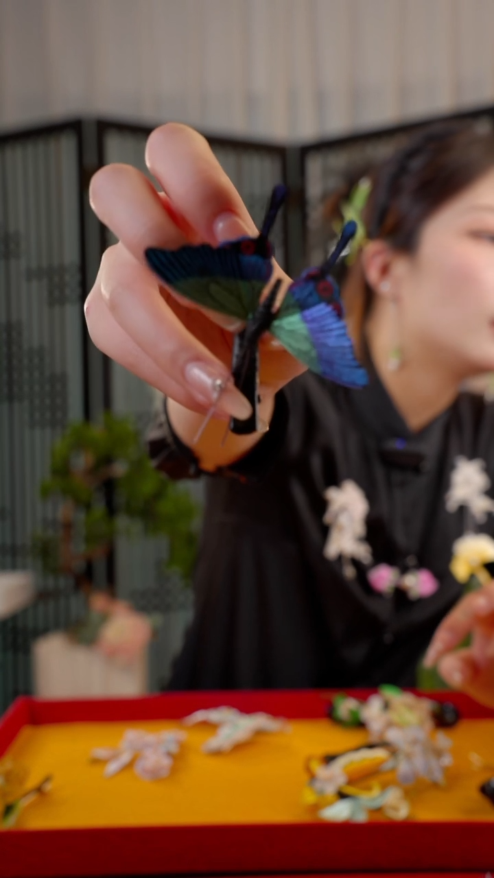 刺绣婉*～非遗手工绒花饰品