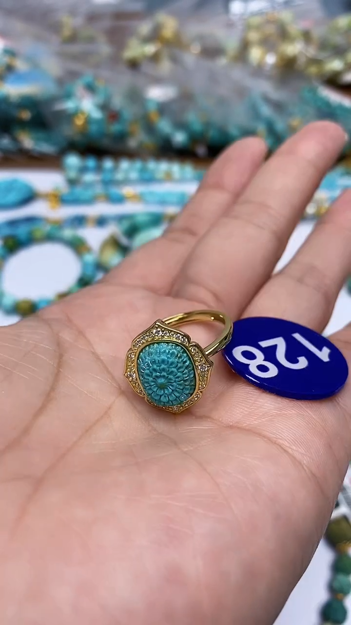 【闪购商品】绿松石戒指合金128戒指