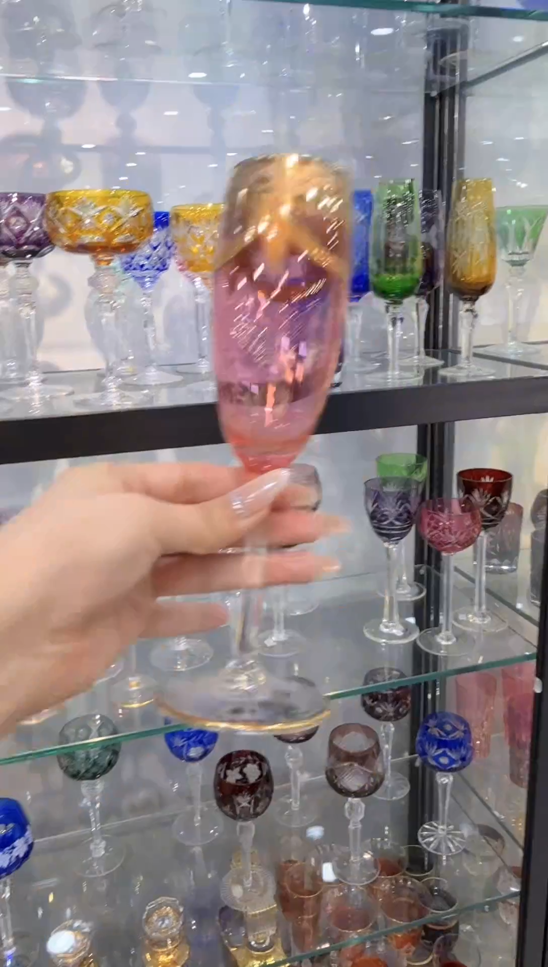 水晶玻璃米多家中古瓷器摆件 如图所示4574