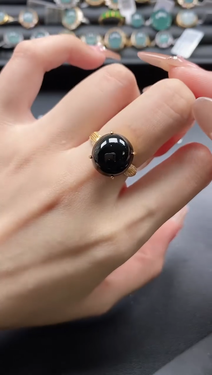 【闪购商品】翡翠戒指银S925镶嵌1111