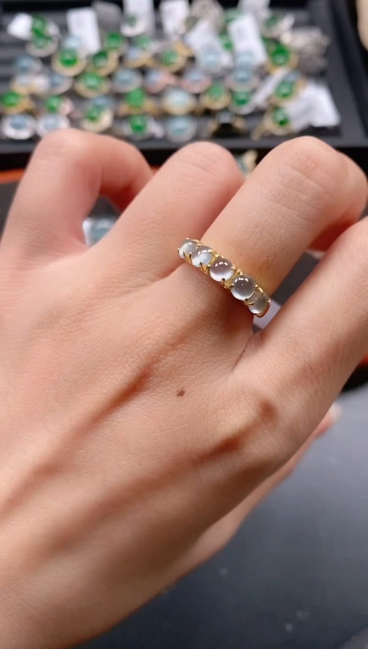 银S925镶嵌戒指翡翠111111