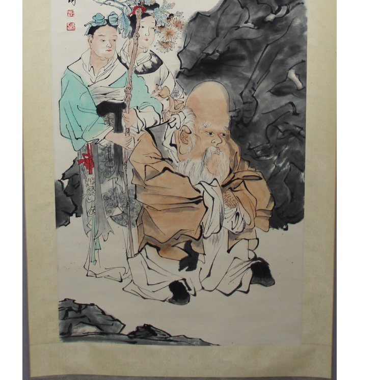 F454 人物 任伯年 133*53(6.34) 纸本立轴 ZW