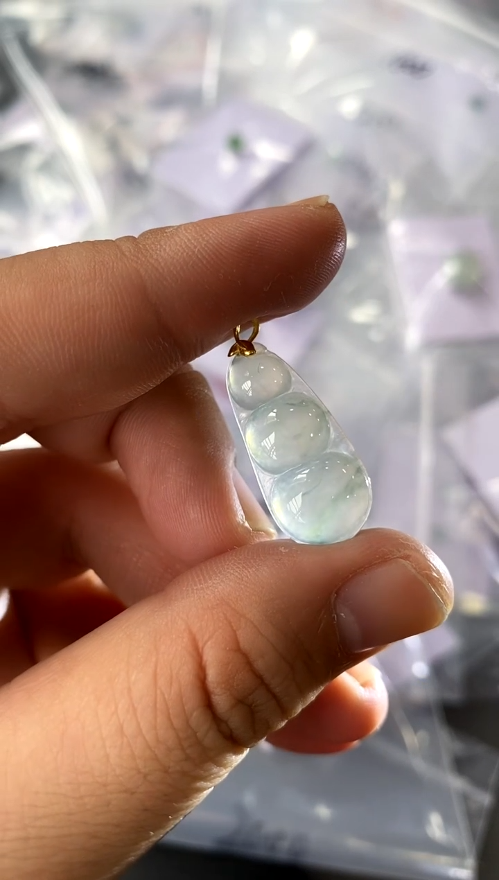 【闪购商品】翡翠颈饰18K金镶嵌买断价