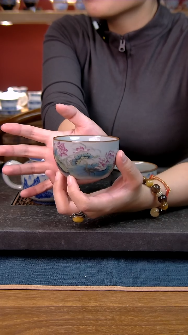 晴**李简装家用款1件套 老陶泥开片纹陶瓷茶具