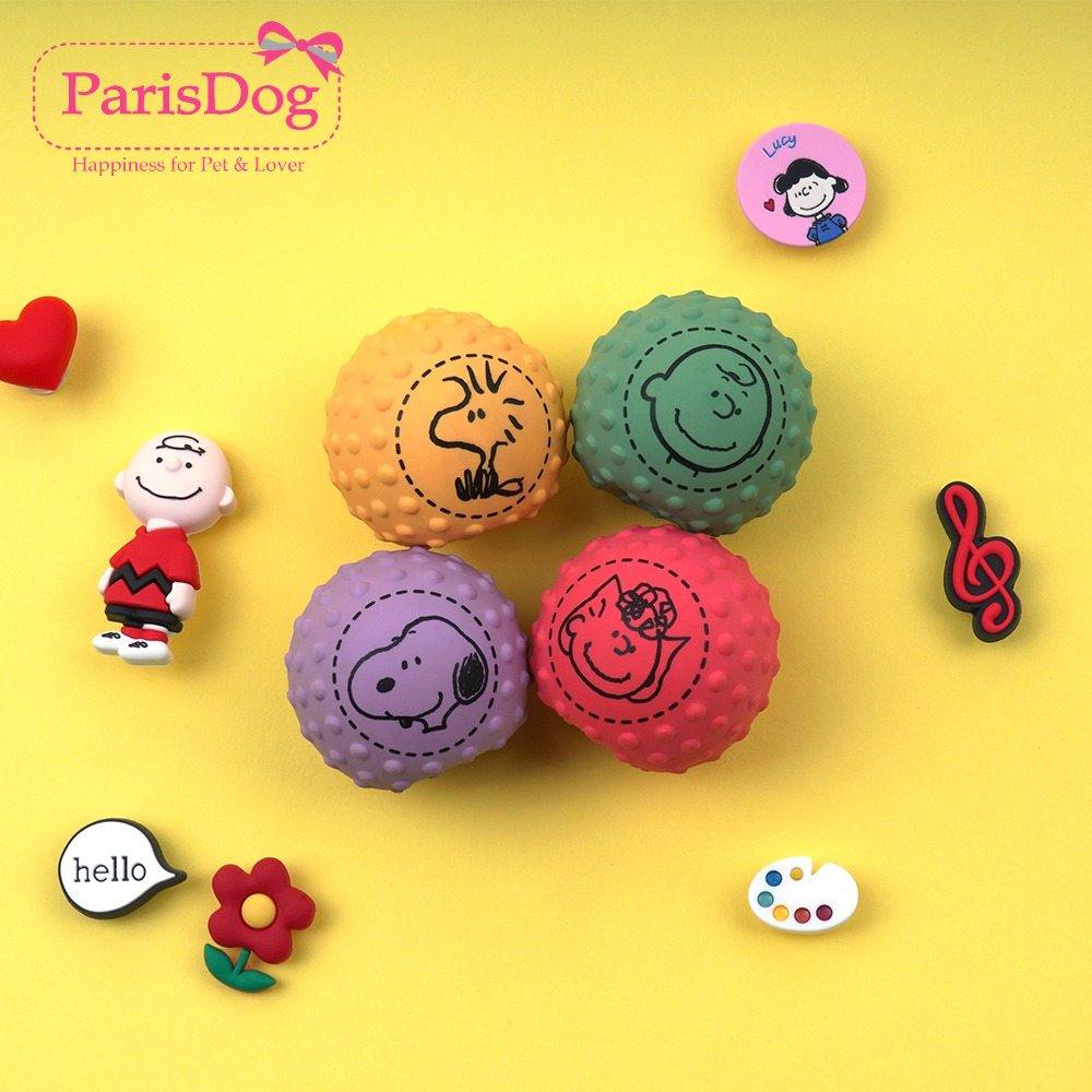【ParisDog】史努比图案刺球玩具球乳胶玩具猫狗互动乐趣玩具