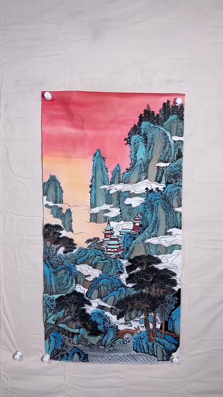 【闪购商品】国画国画系列山上
