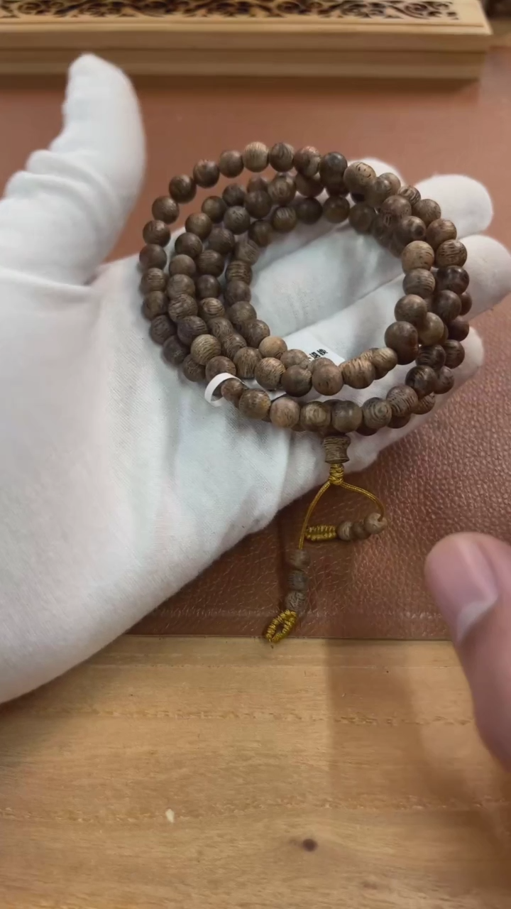 【闪购商品】沉香手串文莱7mm念珠04013405