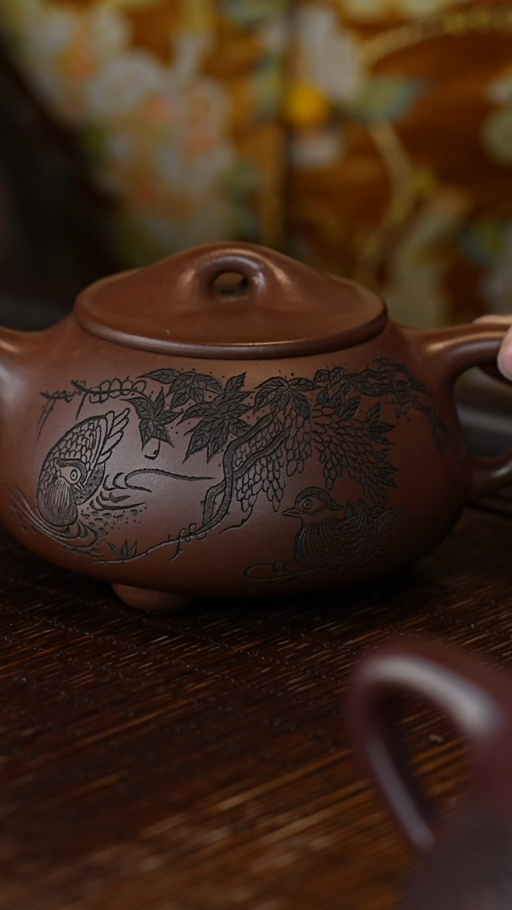 茶壶紫砂宜兴紫砂壶  H85255