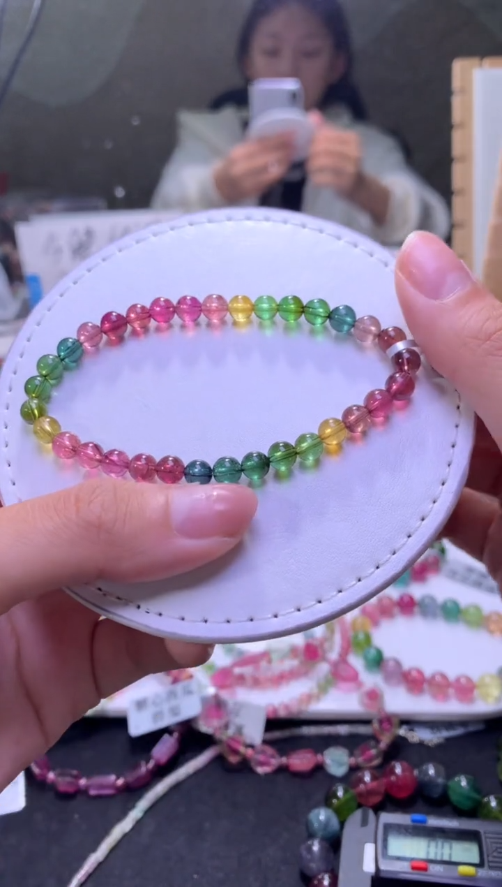 未镶嵌手串碧玺A131【天然碧玺】